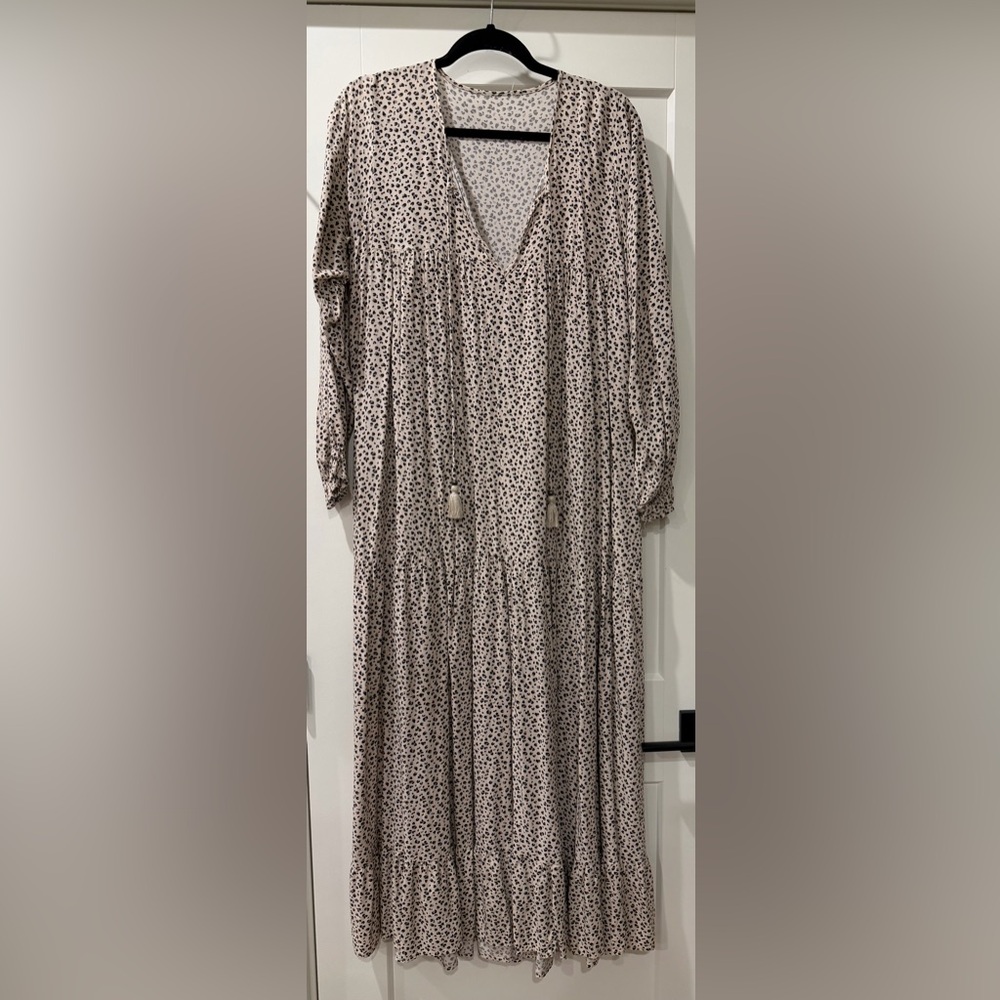 Brand New Cream Leopard Laurel Dress - size S